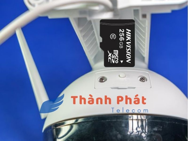 Ezviz C8C hỗ trợ thẻ nhớ lên đến 256GB